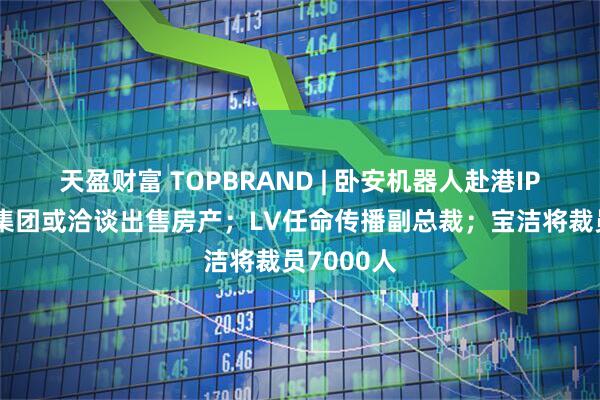 天盈财富 TOPBRAND | 卧安机器人赴港IPO；开云集团或洽谈出售房产；LV任命传播副总裁；宝洁将裁员7000人